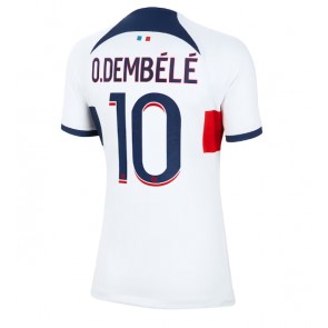 Paris Saint-Germain Ousmane Dembele #10 Replica Away Stadium Shirt for Women 2023-24 Short Sleeve